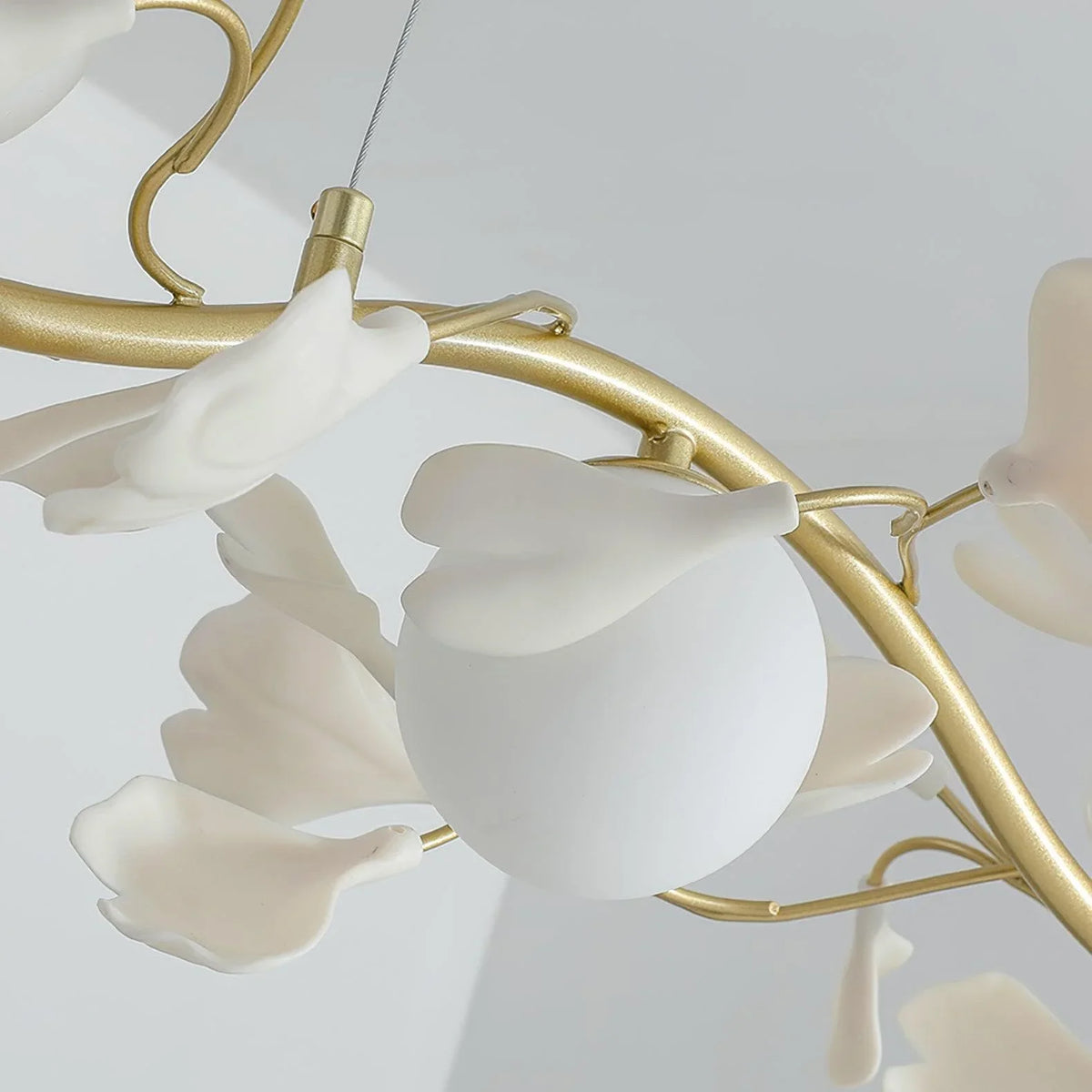 Metavaya Chandelier Gingko Glass Chandelier Gingko Glass Chandelier - Buy online