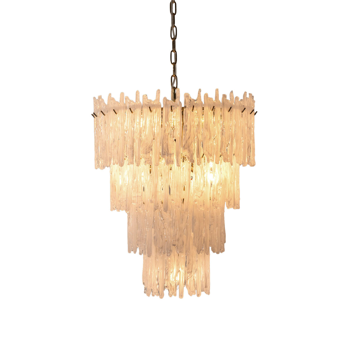 Glacia Textured Glass Chandelier
