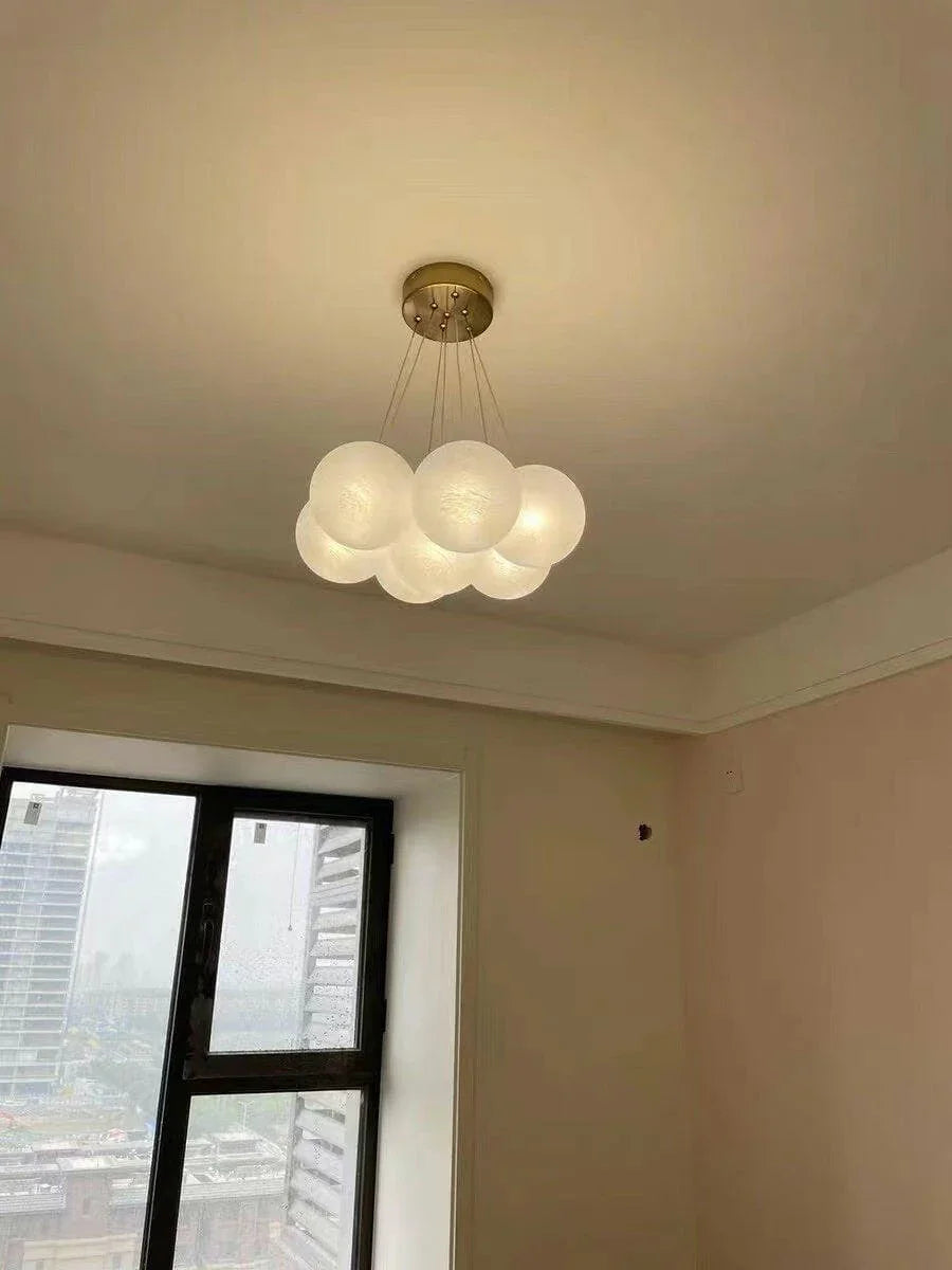 Metavaya Chandelier Glass Cluster Chandelier