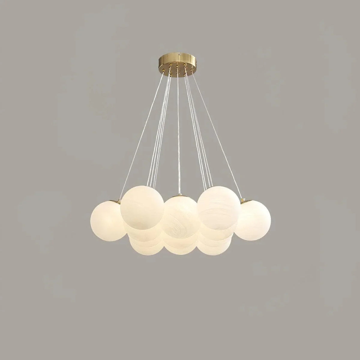 Metavaya Chandelier Glass Cluster Chandelier