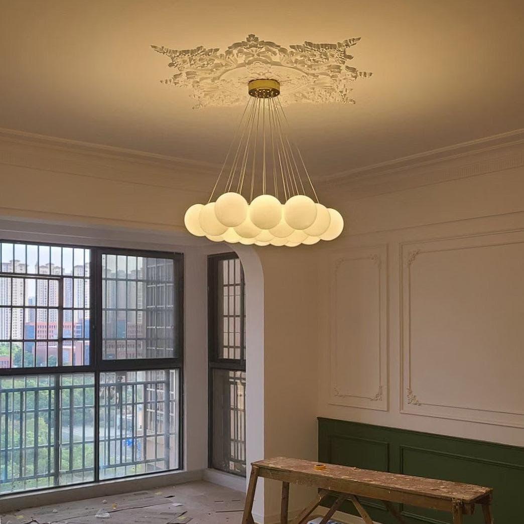 Metavaya Chandelier Glass Cluster Chandelier