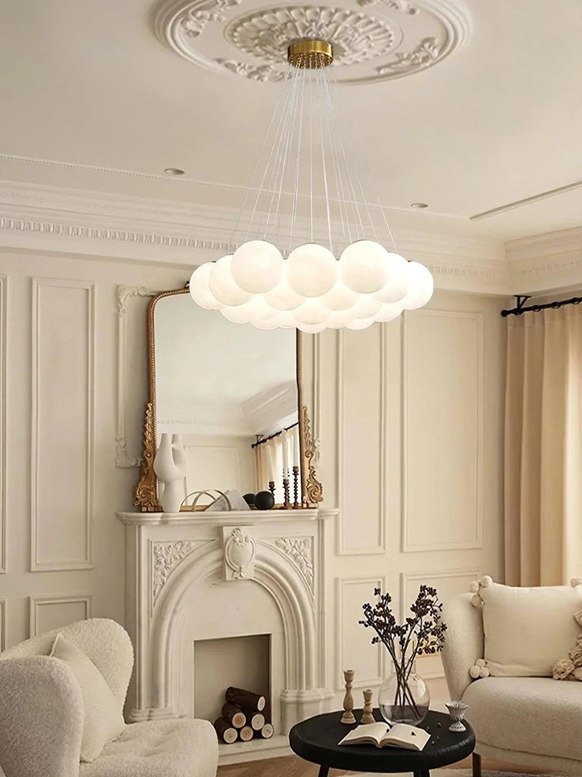 Metavaya Chandelier Glass Cluster Chandelier