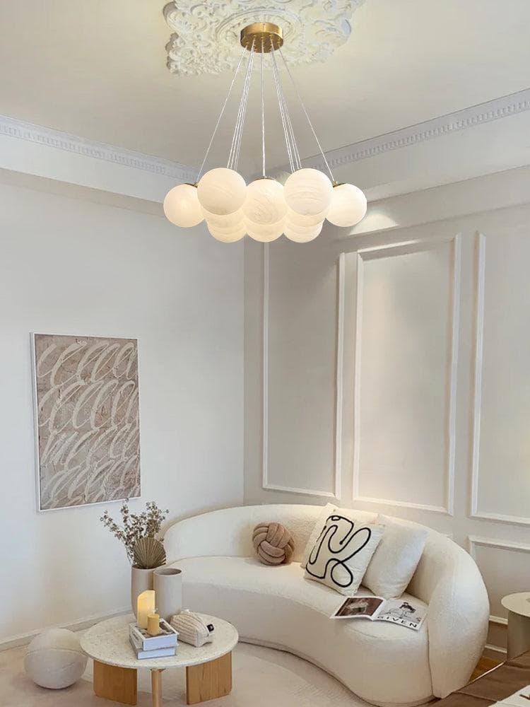 Metavaya Chandelier Glass Cluster Chandelier