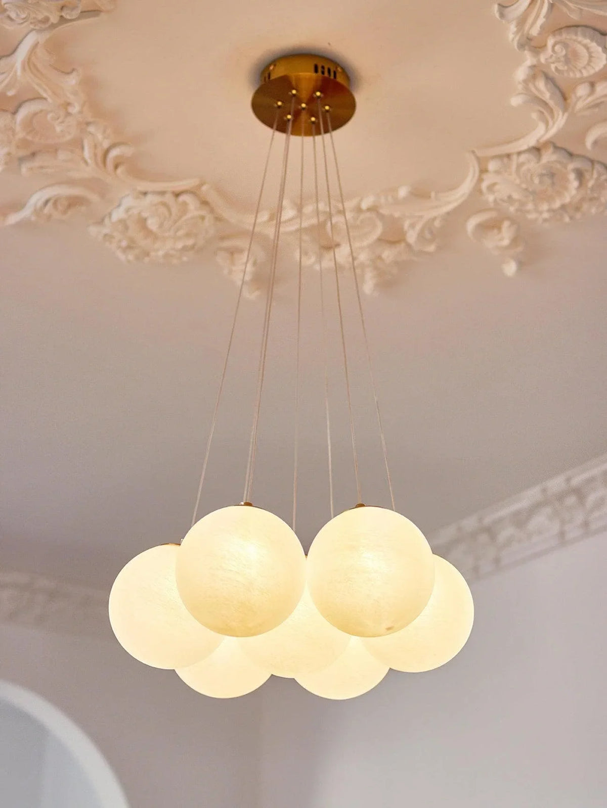 Metavaya Chandelier Glass Cluster Chandelier