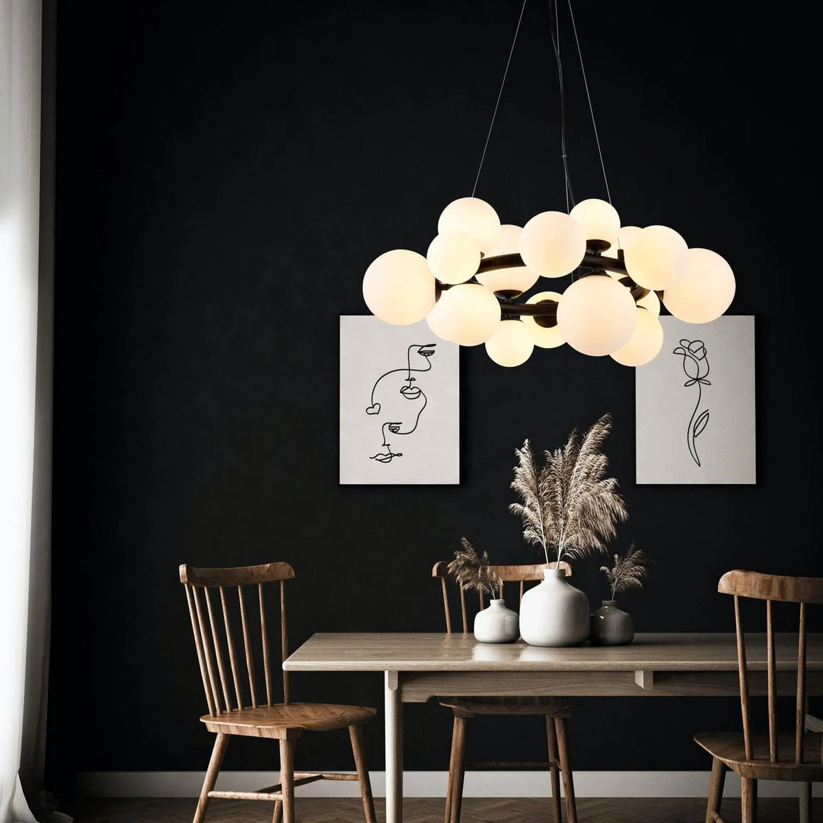 Metavaya Chandelier Glass Globe Chandelier Glass Ball Chandelier | Discount Sale