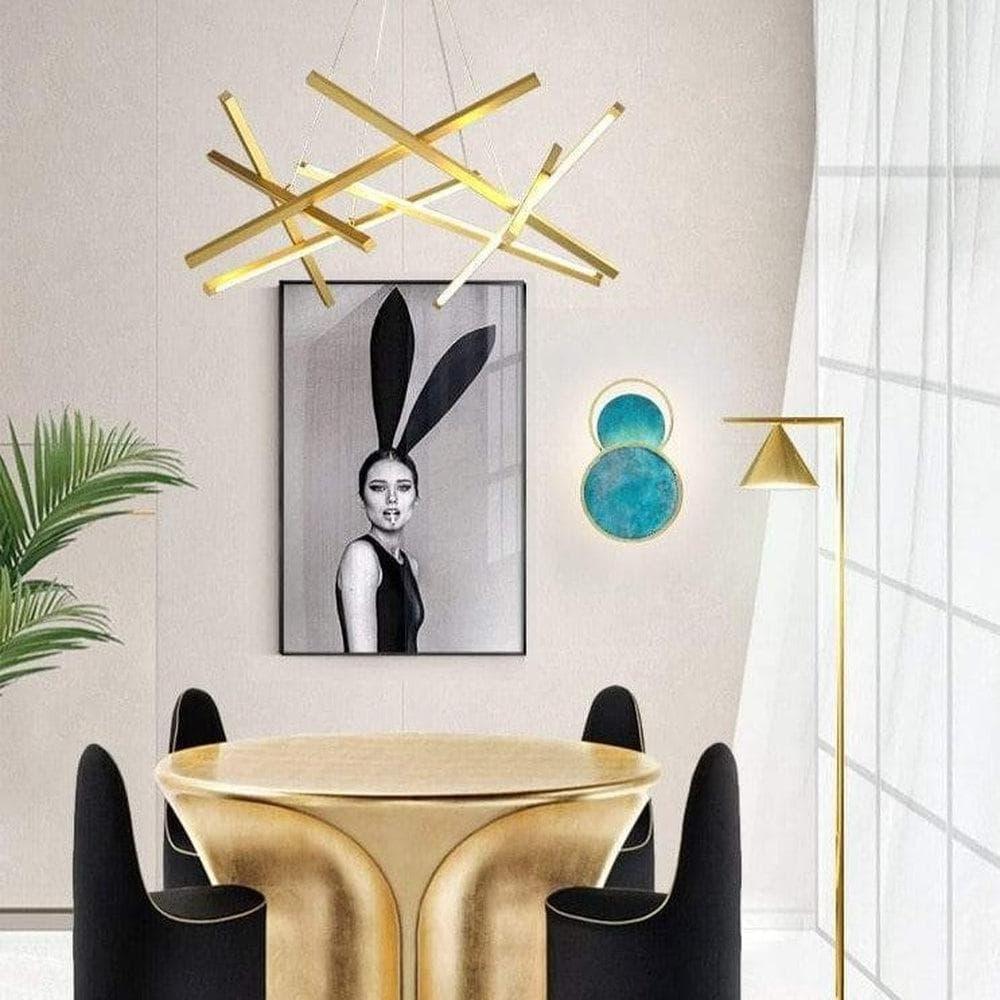 Metavaya Chandelier Gold Color Chandelier