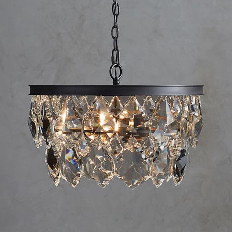 Metavaya chandelier Golden beveled glass crystal chandelier