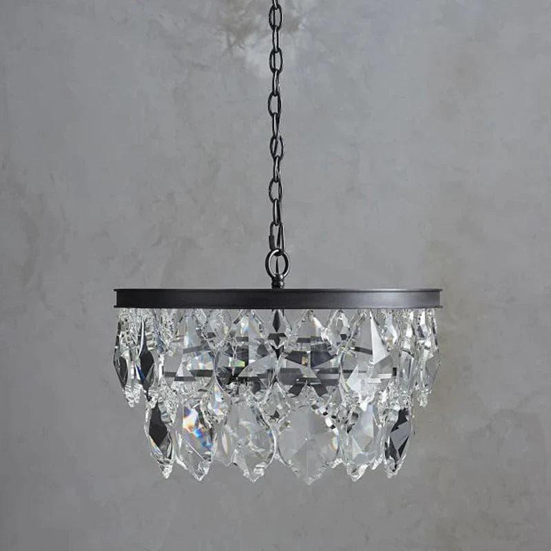 Metavaya chandelier Golden beveled glass crystal chandelier