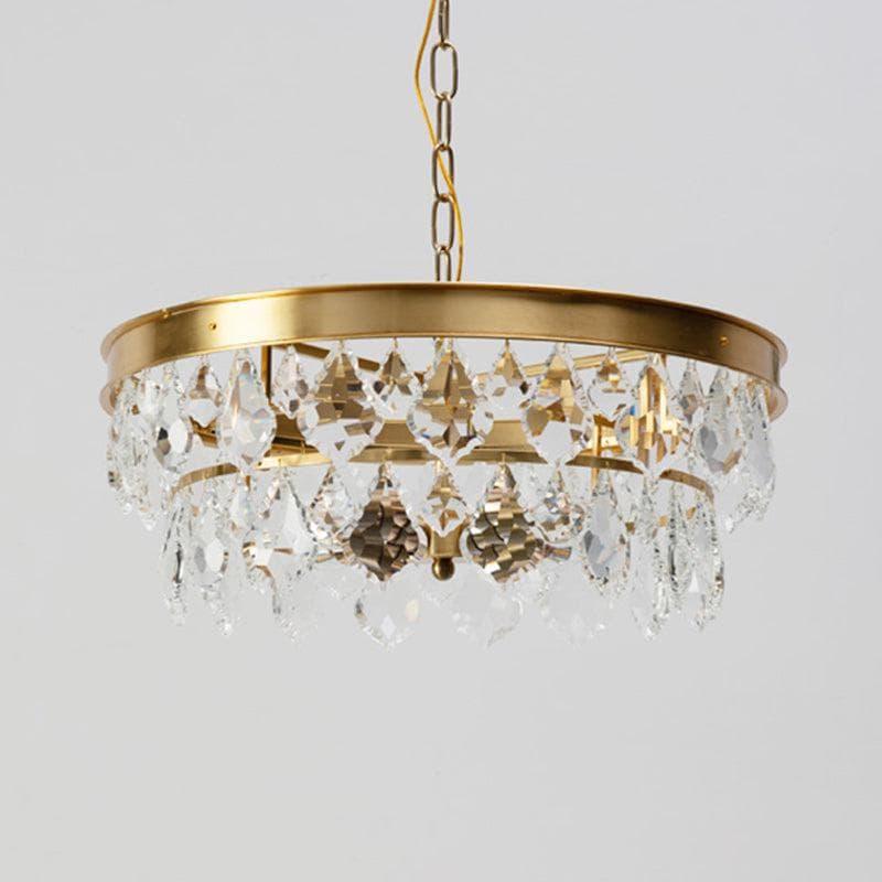 Metavaya chandelier Golden beveled glass crystal chandelier