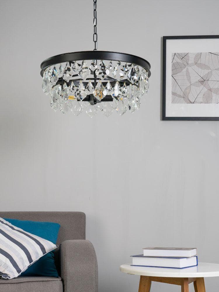 Metavaya chandelier Golden beveled glass crystal chandelier