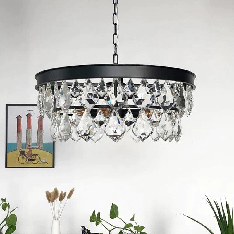 Metavaya chandelier Golden beveled glass crystal chandelier