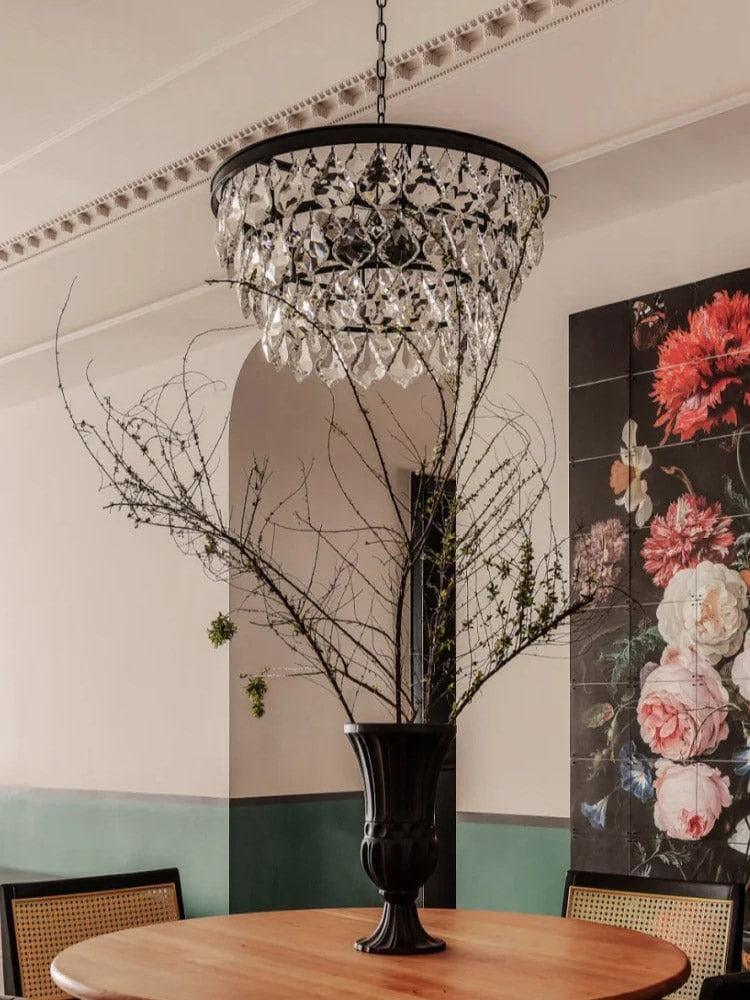 Metavaya chandelier Golden beveled glass crystal chandelier