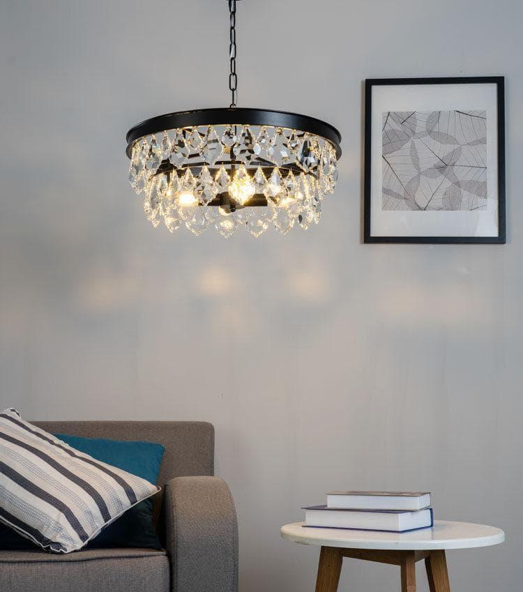 Metavaya chandelier Golden beveled glass crystal chandelier