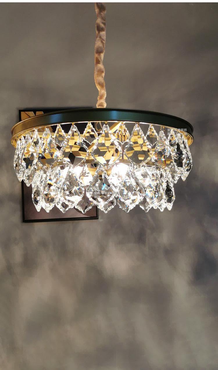 Metavaya chandelier Golden beveled glass crystal chandelier