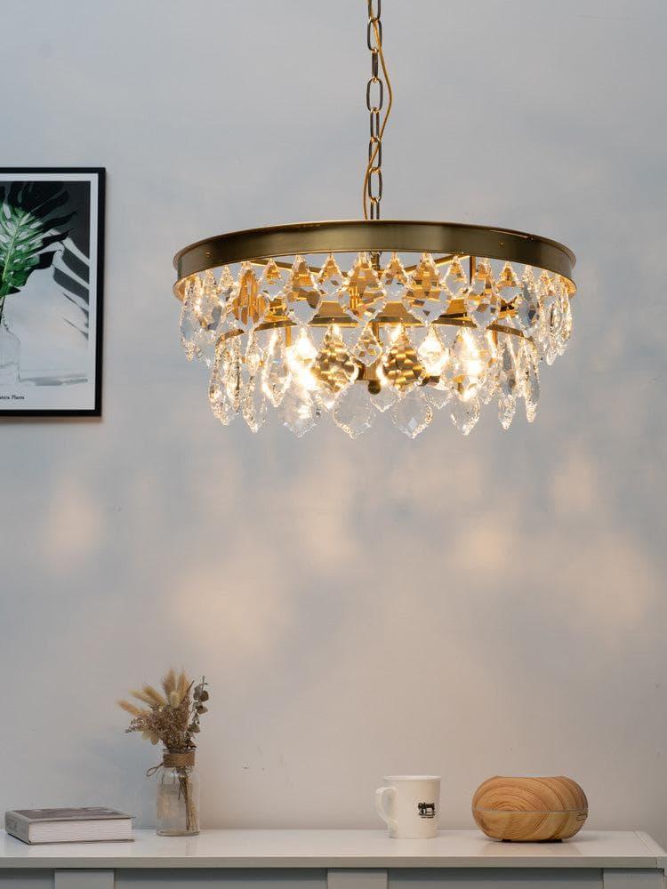 Metavaya chandelier Golden beveled glass crystal chandelier