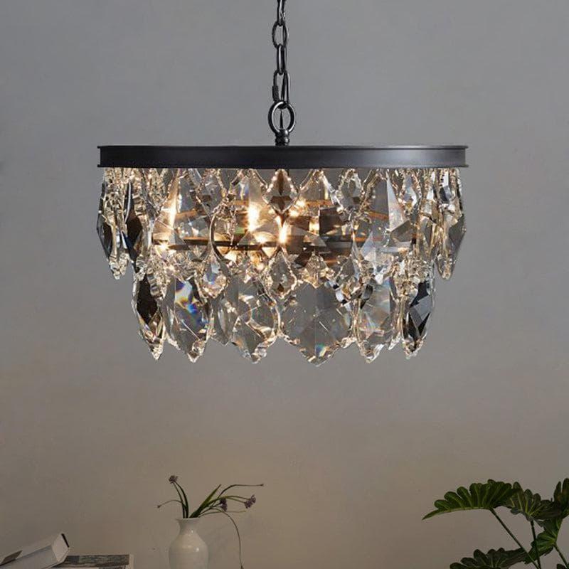 Metavaya chandelier Golden beveled glass crystal chandelier