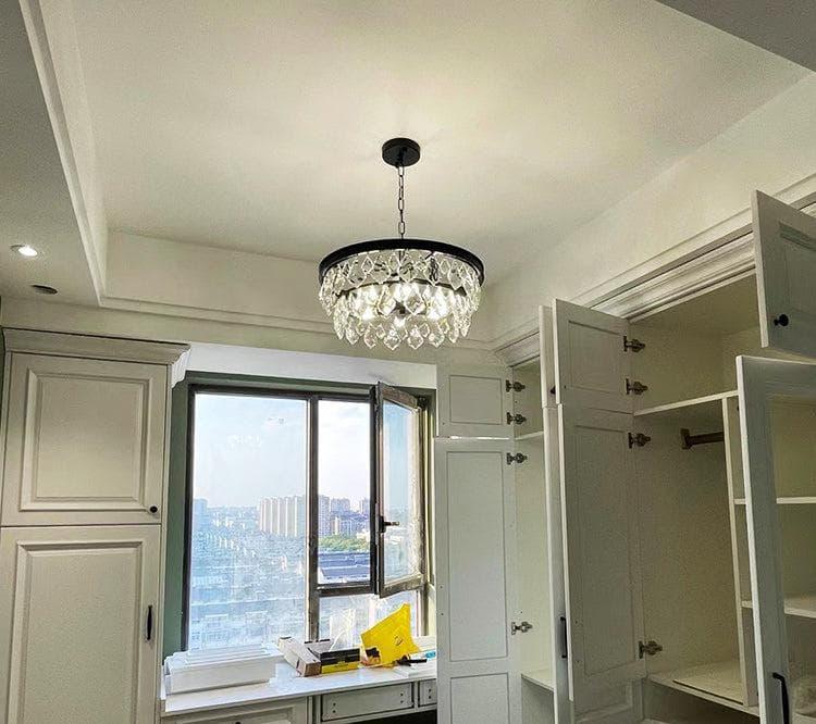 Metavaya chandelier Golden beveled glass crystal chandelier