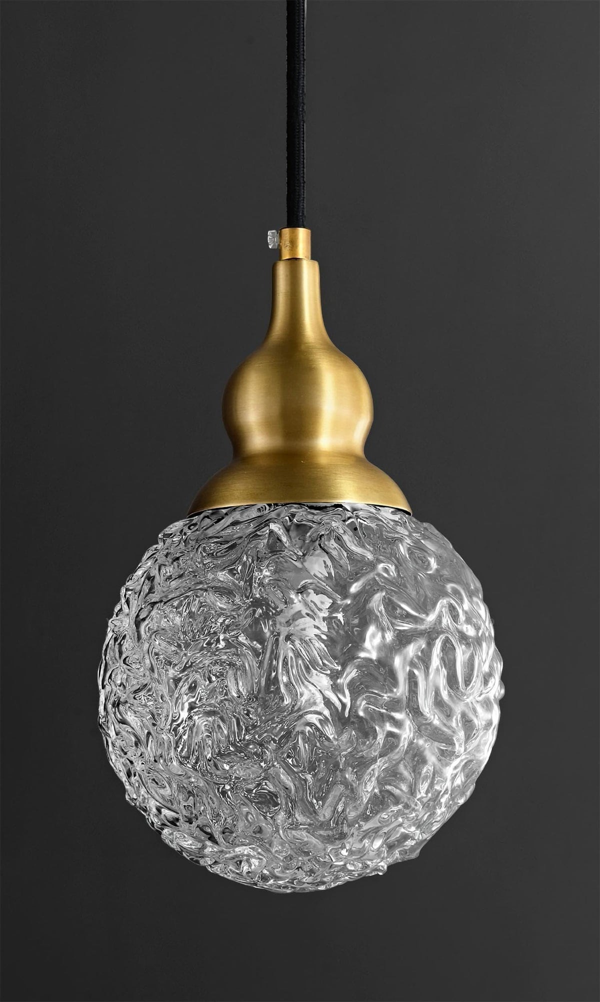 Metavaya Pendant lamp Dia 10cm × H 19cm / Gold Gourd Glass Pendant Lamp 129601752658 M2023042503-1