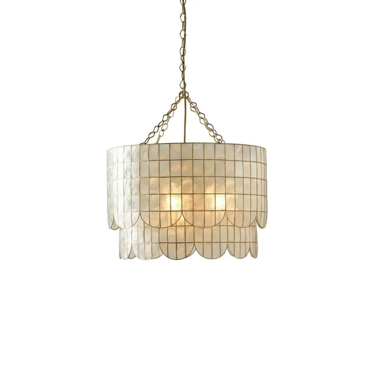 Hailee Capiz Chandelier | Metavaya