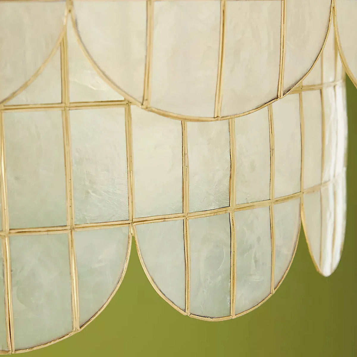 Hailee Capiz Chandelier - view 9 | Metavaya