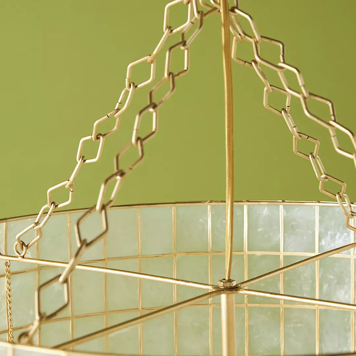 Hailee Capiz Chandelier - view 10 | Metavaya