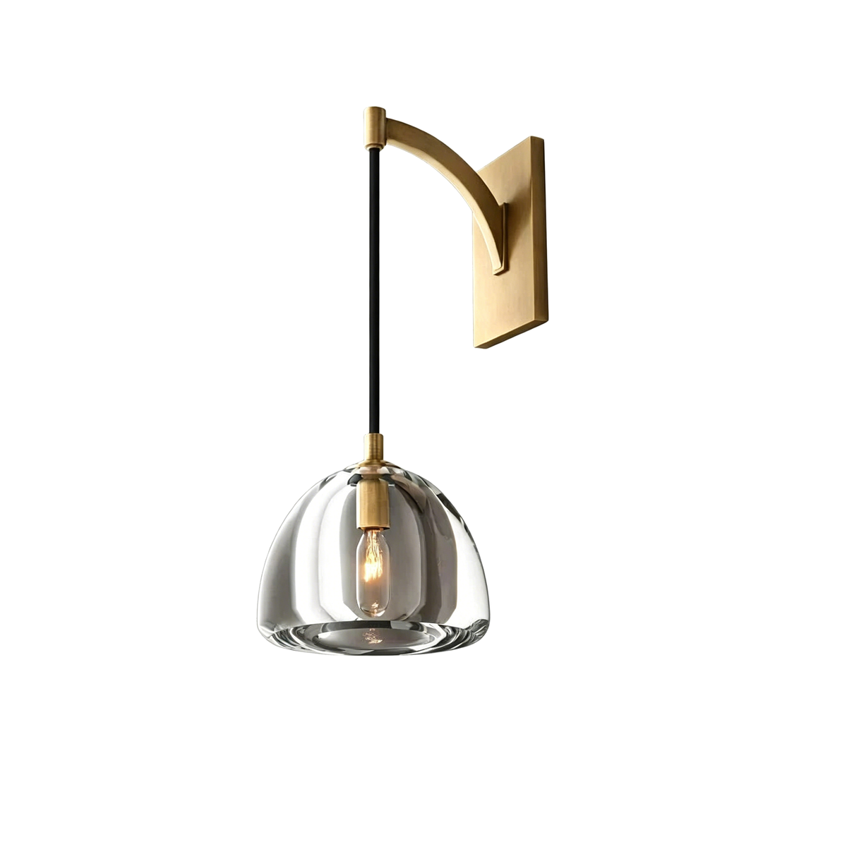 Hemispherical Brass Wall Lamp | Metavaya
