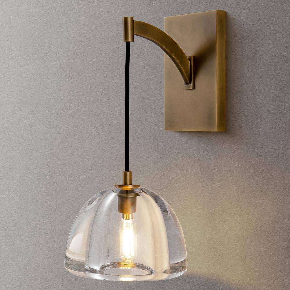 Hemispherical Brass Wall Lamp - view 20 | Metavaya