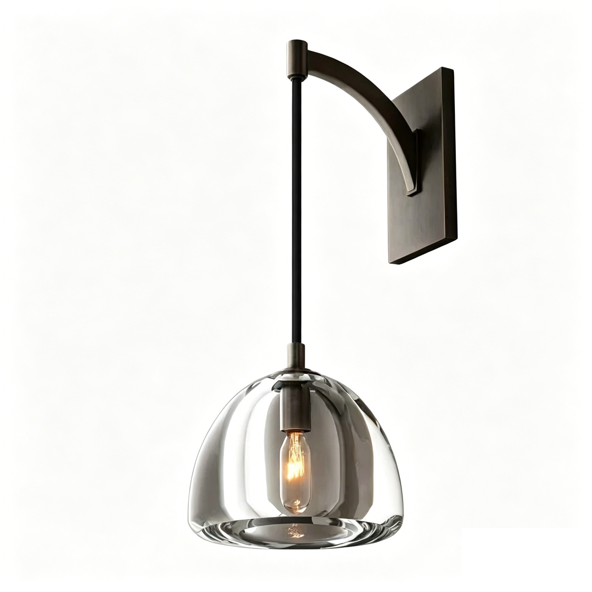 Hemispherical Brass Wall Lamp - view 26 | Metavaya