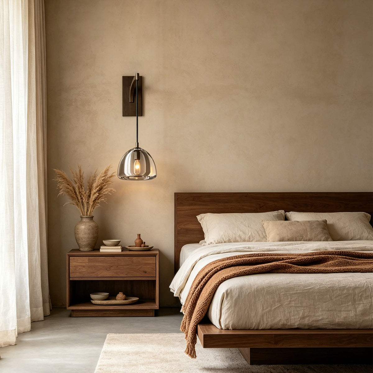 Hemispherical Brass Wall Lamp - view 5 | Metavaya