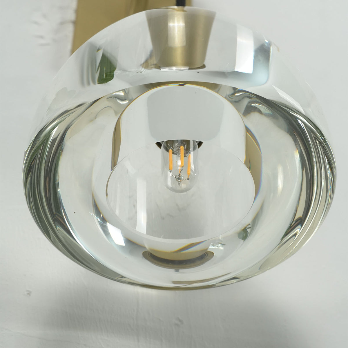 Hemispherical Brass Wall Lamp - view 22 | Metavaya