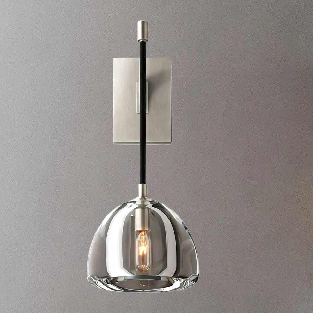Hemispherical Brass Wall Lamp - view 13 | Metavaya