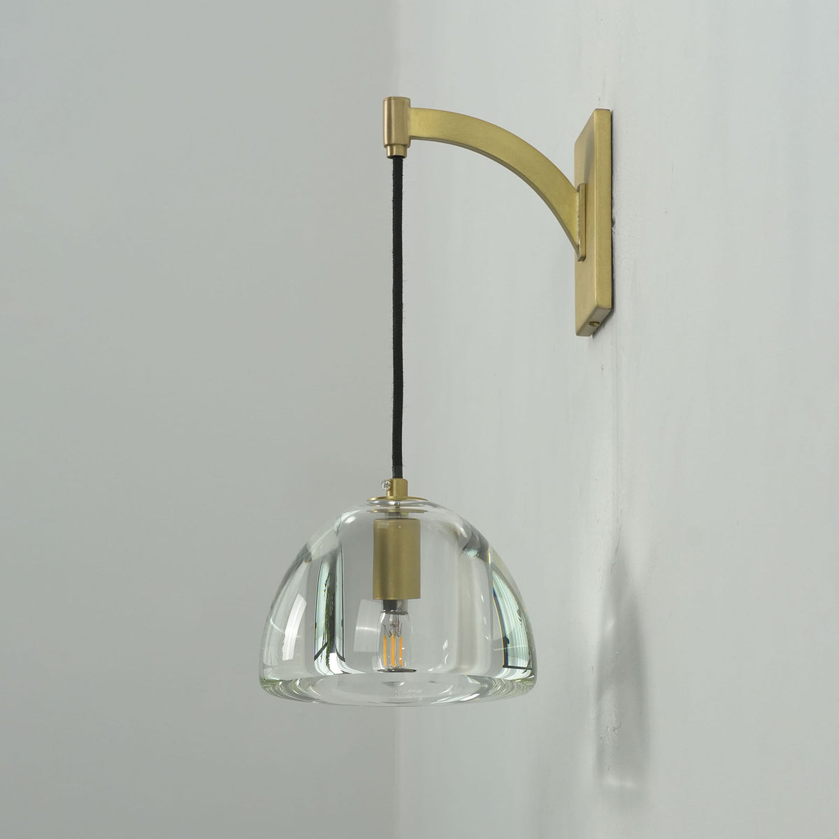 Hemispherical Brass Wall Lamp - view 16 | Metavaya