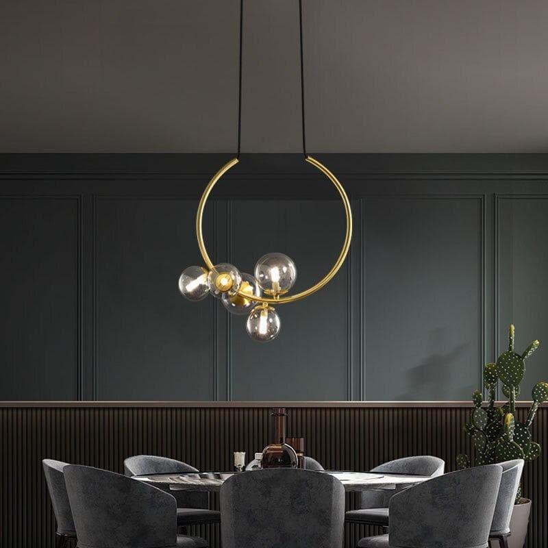 Metavaya Pendant light Dia 48cm x H 53cm / ∅ 18.9″ x H 20.9″ / Gold Glass Bubble Pendant Light 662668838144 M2023121903-3 Glass Bubble Pendant Light Sale