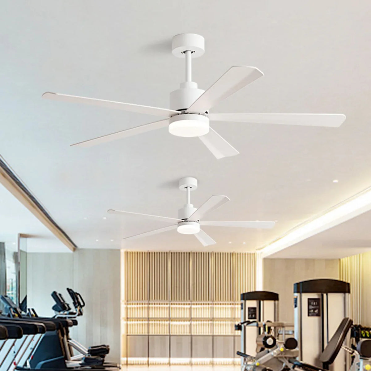 Industrial Nordic Blade Ceiling Fan Light - view 4 | Metavaya