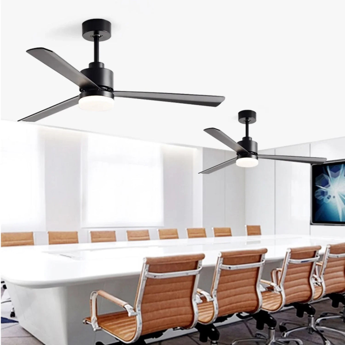 Industrial Nordic Blade Ceiling Fan Light - view 10 | Metavaya
