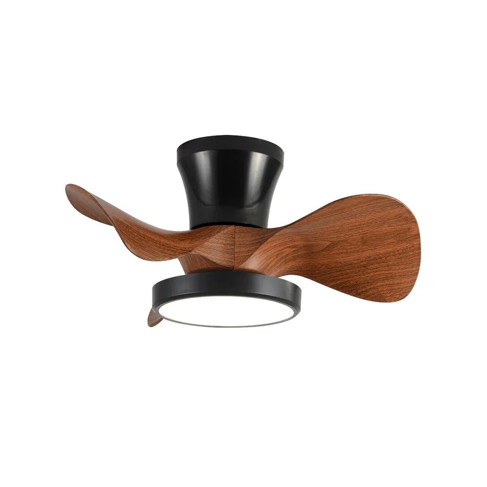Industrial Round Acrylic Ceiling Fan Light | Metavaya