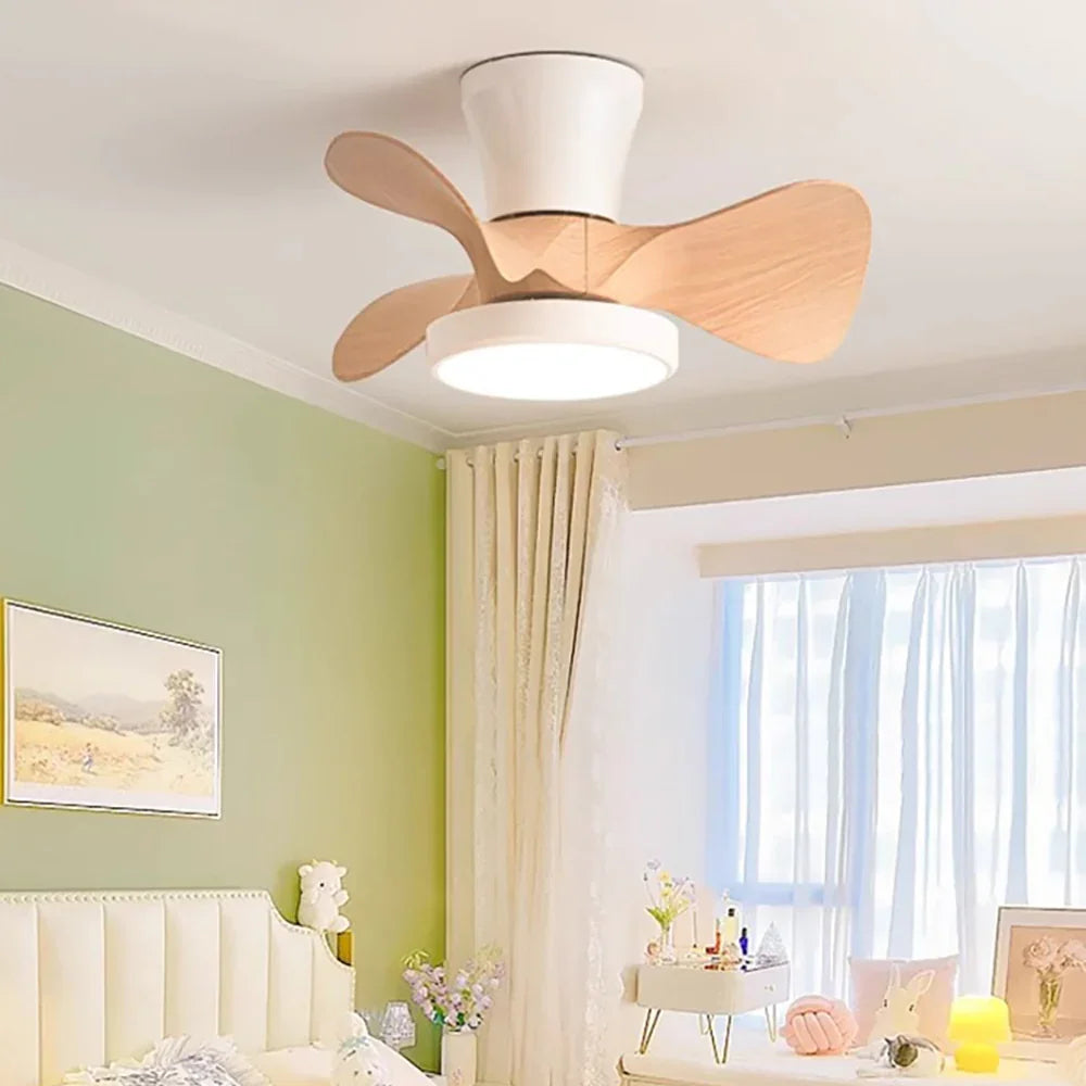 Industrial Round Acrylic Ceiling Fan Light - view 4 | Metavaya