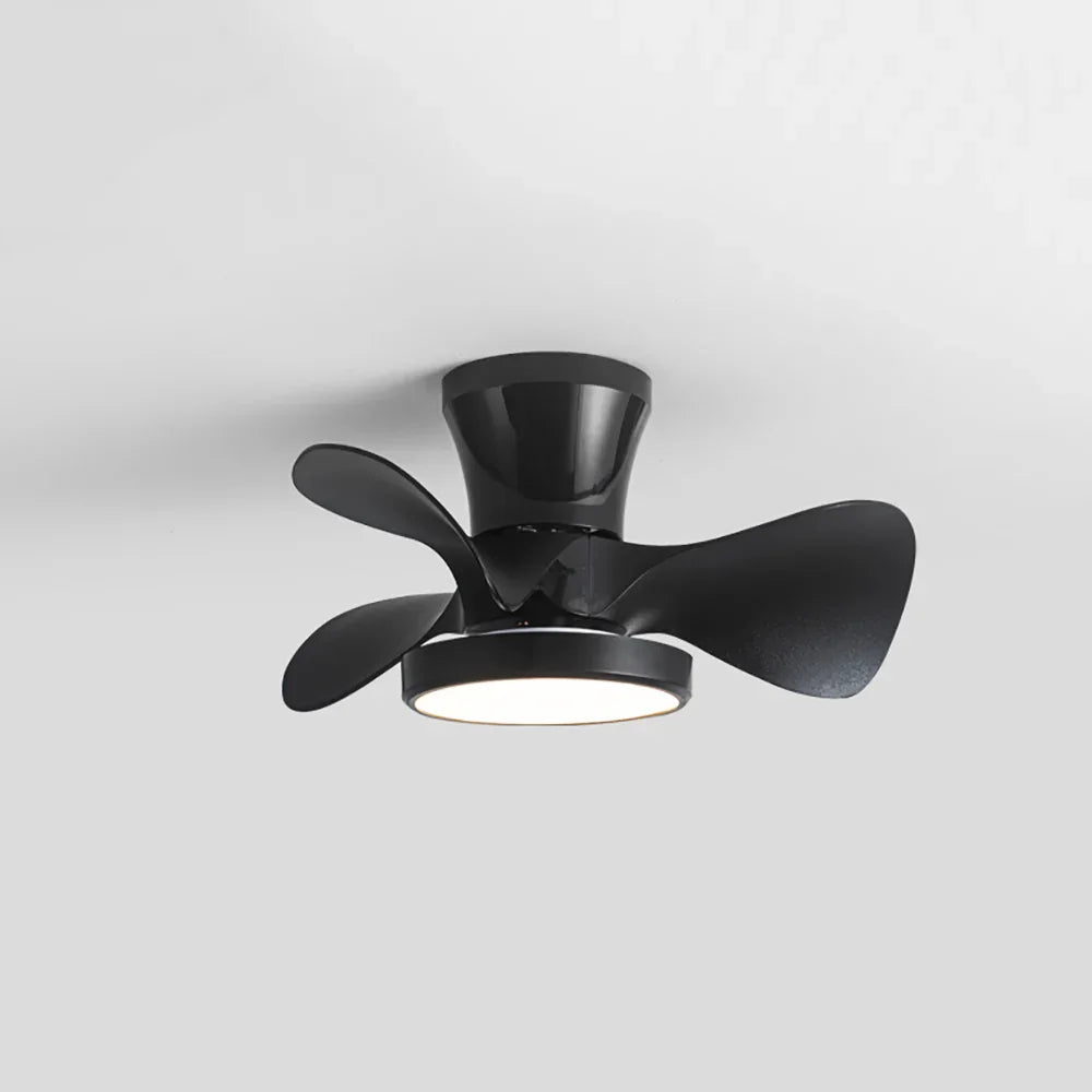 Industrial Round Acrylic Ceiling Fan Light - view 17 | Metavaya