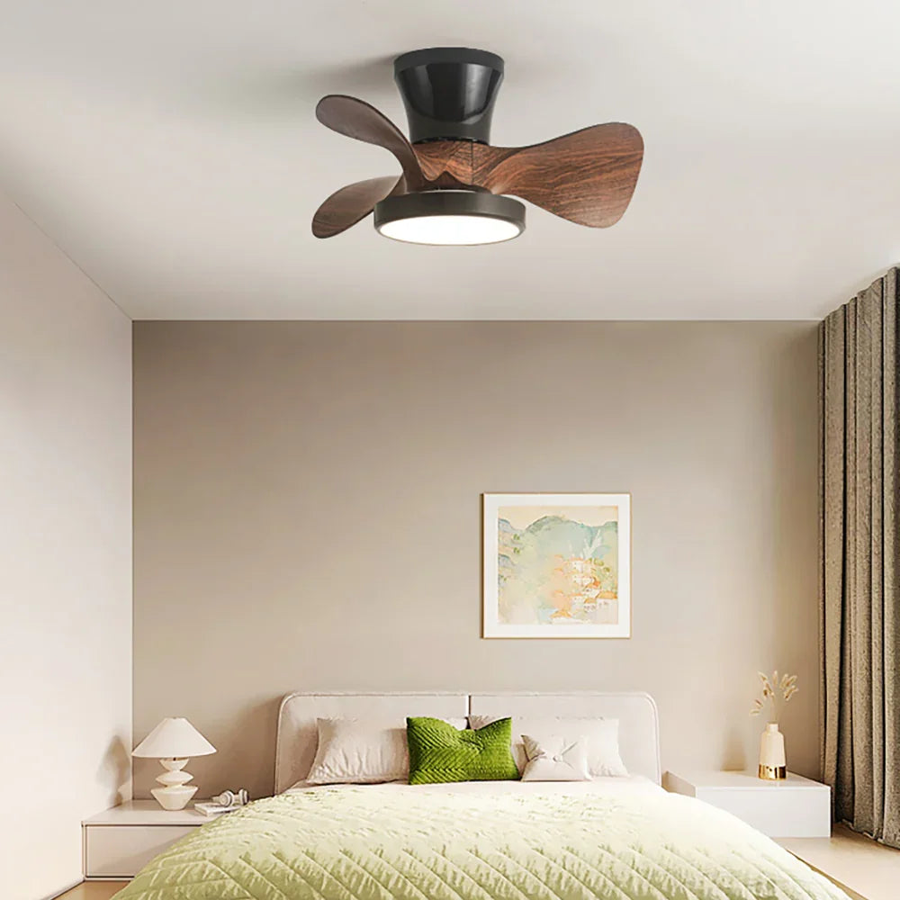Industrial Round Acrylic Ceiling Fan Light - view 11 | Metavaya