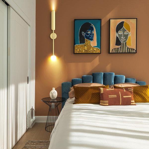 Metavaya Wall lamp long tube candle holder long tube candle holder|copper wall lamp 