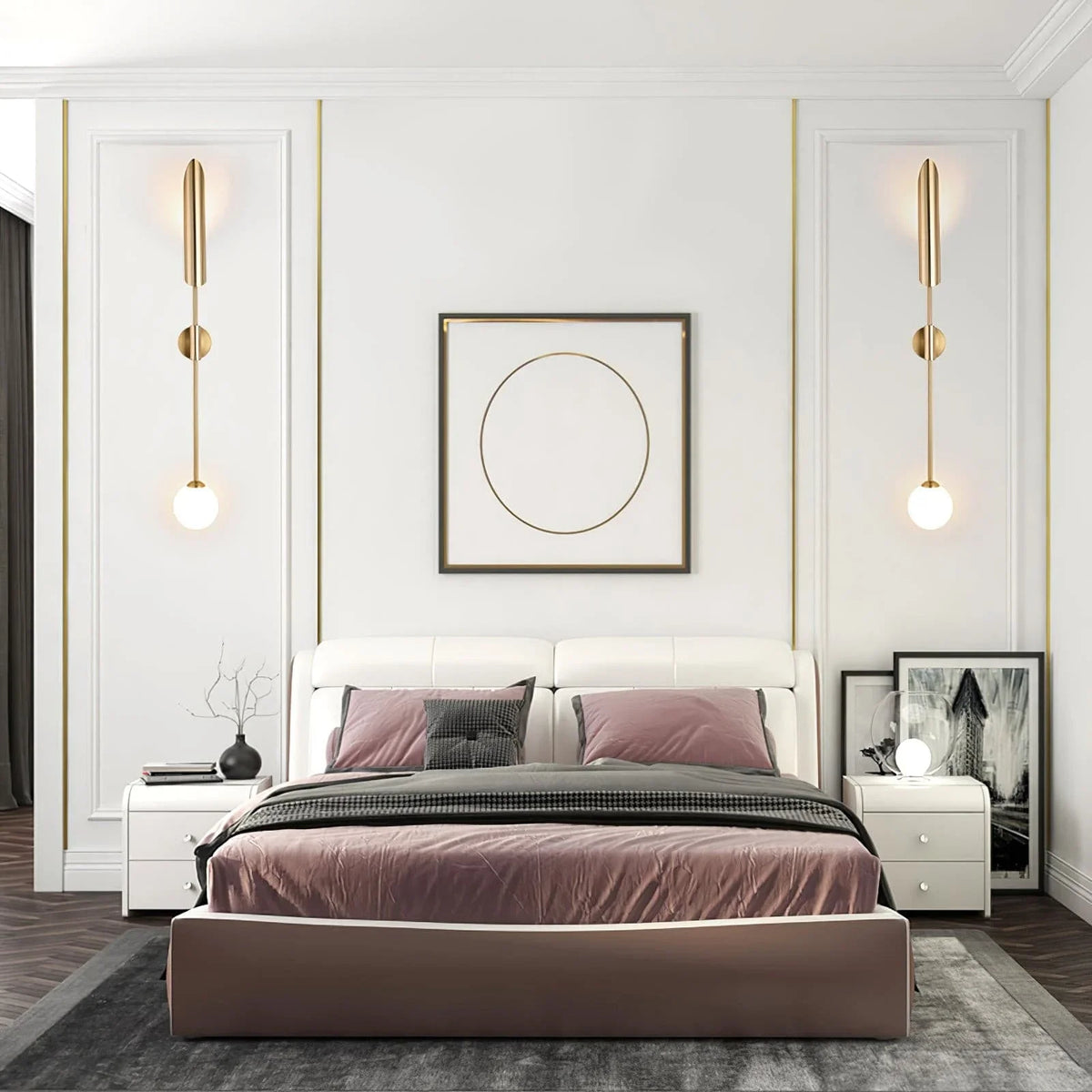 Metavaya Wall lamp long tube candle holder long tube candle holder|copper wall lamp 