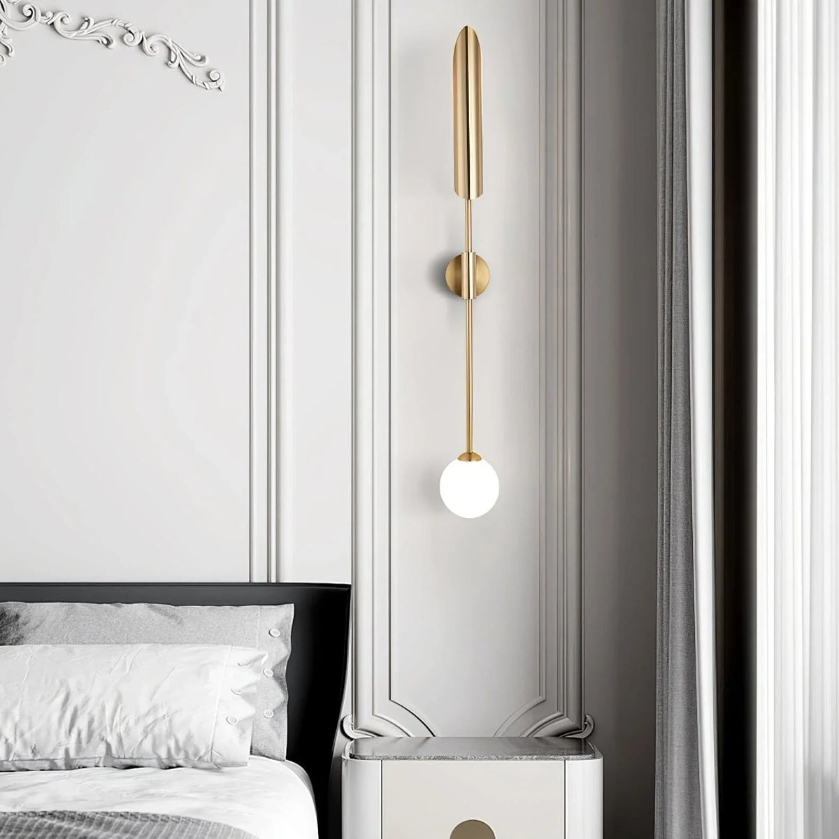 Metavaya Wall lamp long tube candle holder long tube candle holder|copper wall lamp 