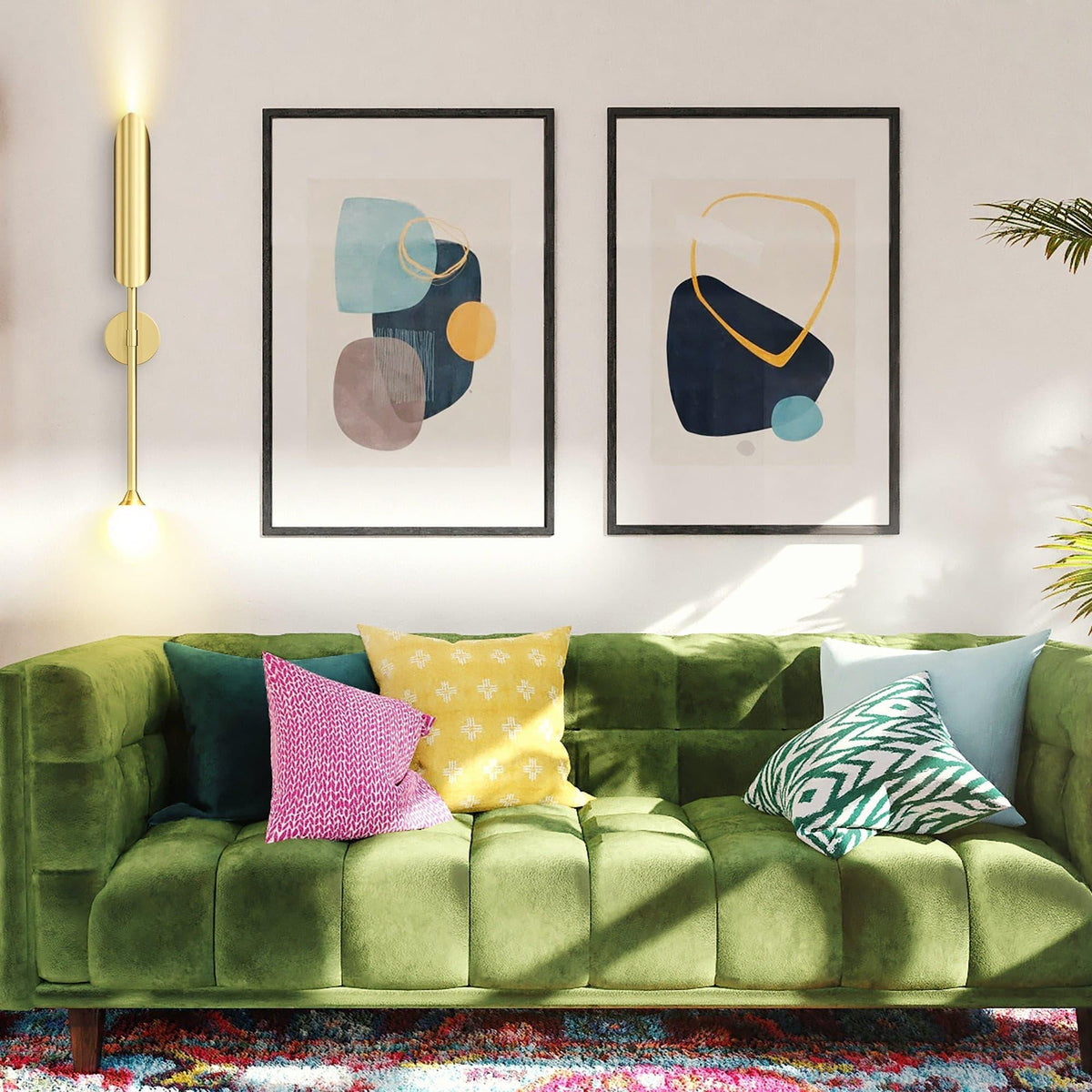 Metavaya Wall lamp long tube candle holder long tube candle holder|copper wall lamp 