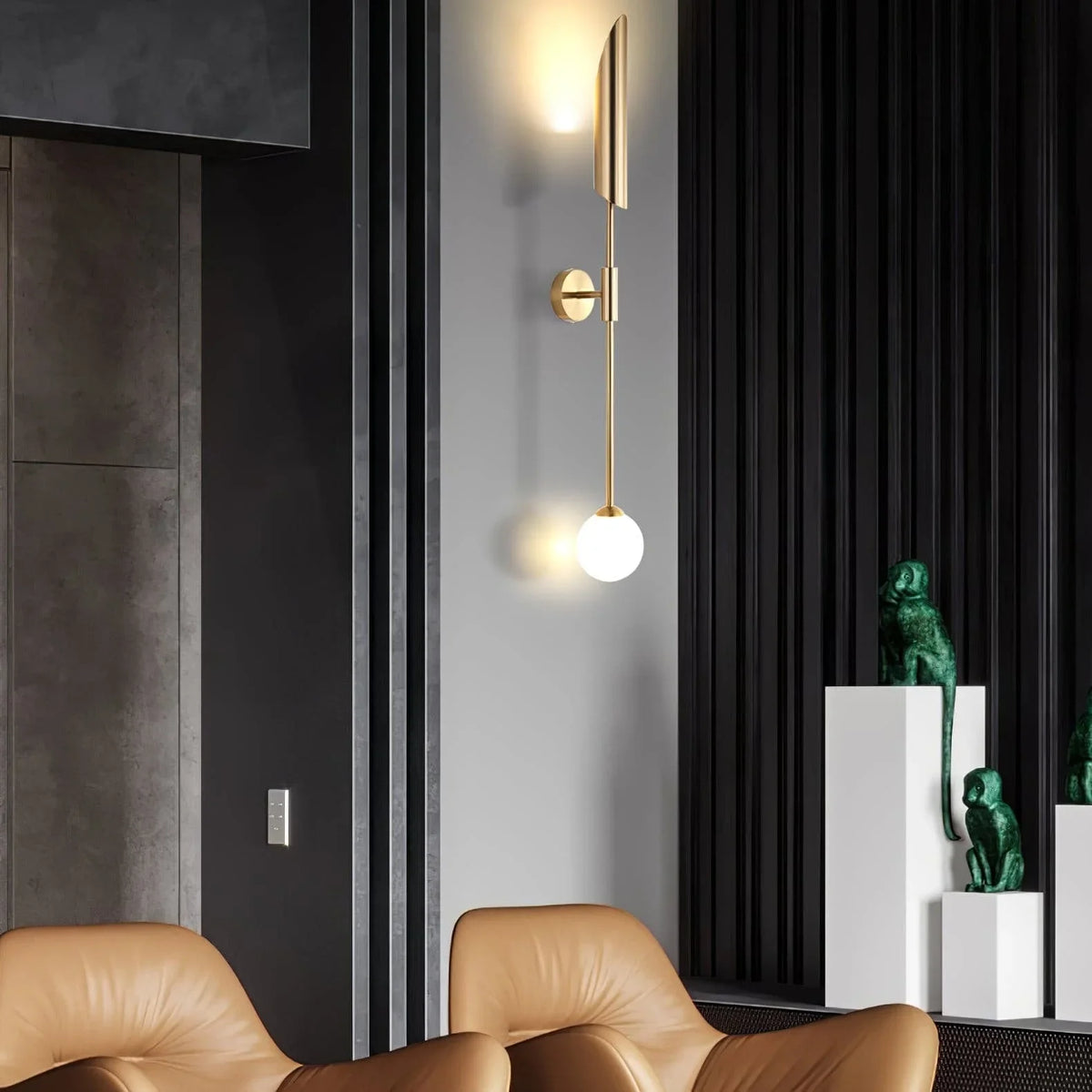 Metavaya Wall lamp long tube candle holder long tube candle holder|copper wall lamp 