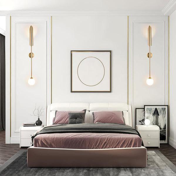 Metavaya Wall lamp long tube candle holder long tube candle holder|copper wall lamp 