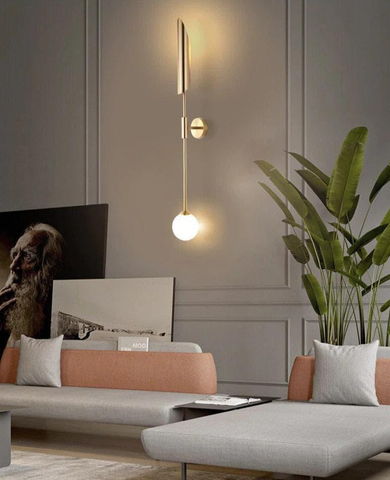 Metavaya Wall lamp long tube candle holder long tube candle holder|copper wall lamp 