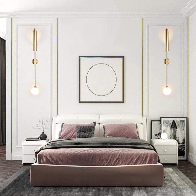 Metavaya Wall lamp long tube candle holder long tube candle holder|copper wall lamp 