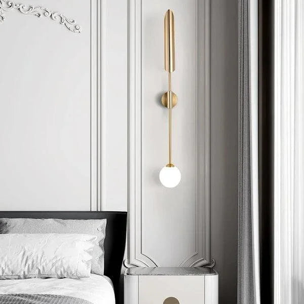 Metavaya Wall lamp long tube candle holder long tube candle holder|copper wall lamp 