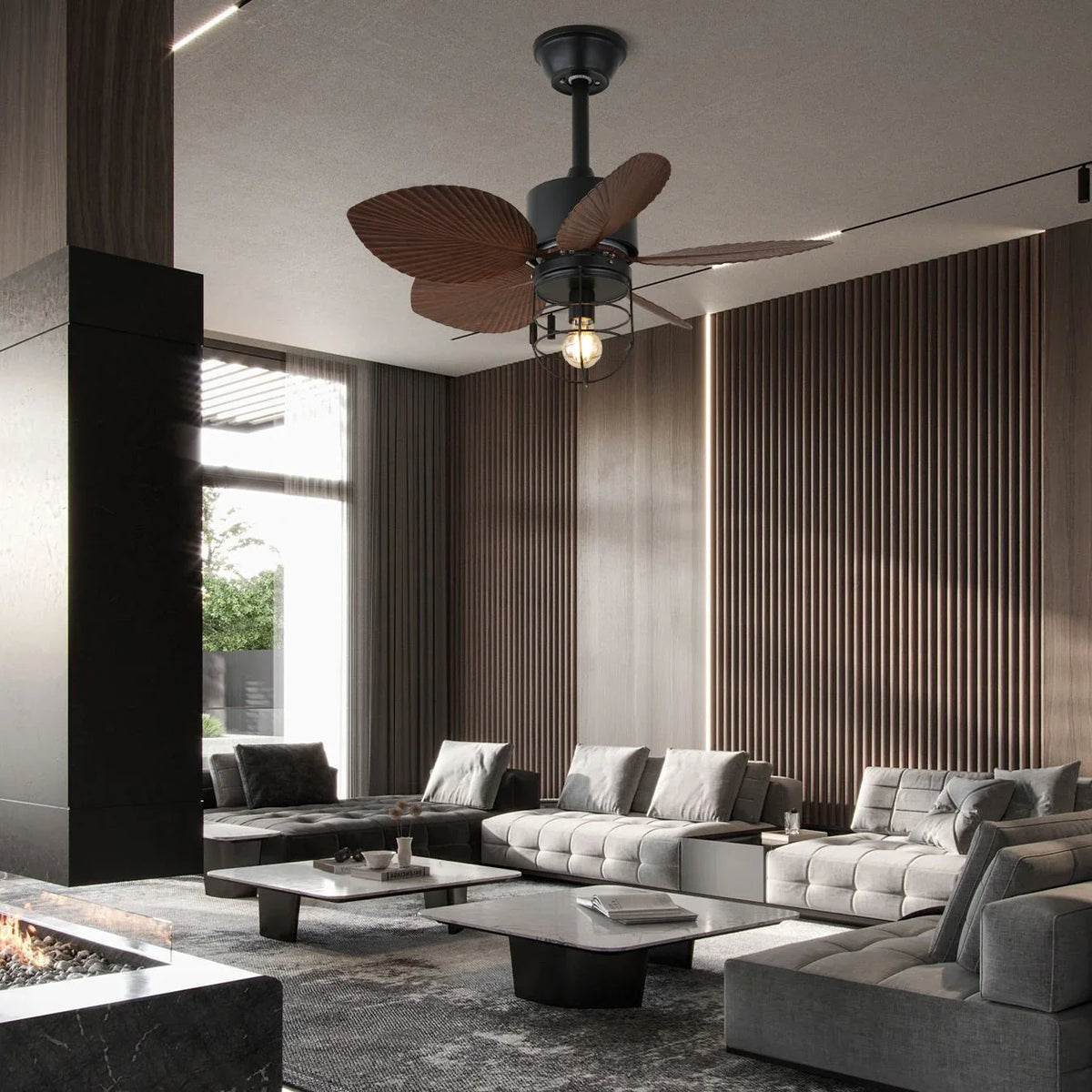 Isabella Breeze Ceiling Fan Light - view 3 | Metavaya
