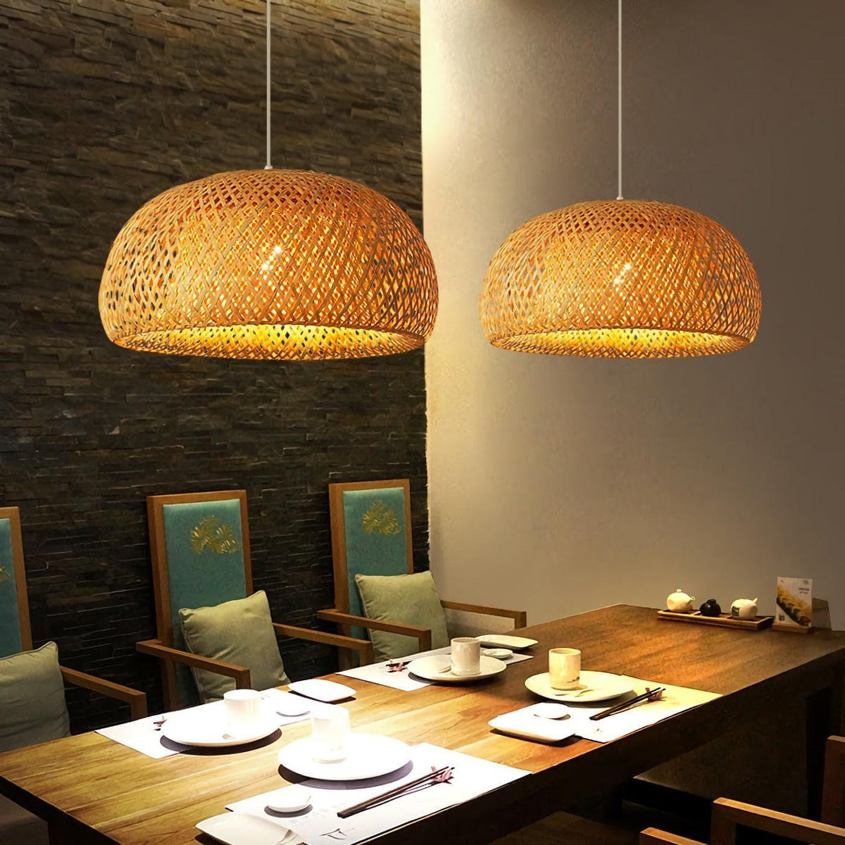 Metavaya Pendant lamp Oriental Bamboo Pendant Lampp